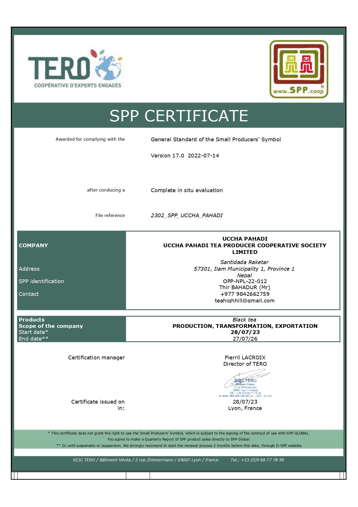 UCCHA PAHADI SPP CERTIFCATE 2023 page 0001